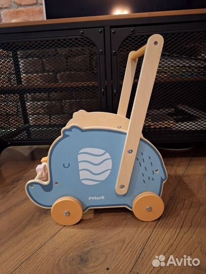 Каталка - коляска для кукол Слоник