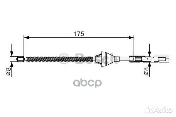 Трос ручного тормоза ford Fiesta V 11/01/ Foc