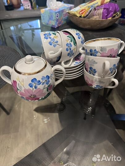 Чайный сервиз фарфор Первомайский