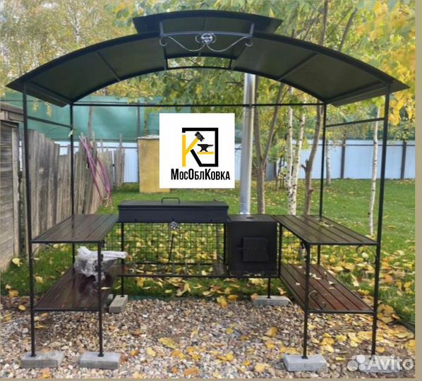 Мангал беседка для дачи