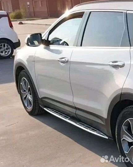 Пороги подножки OEM mobis Hyundai Grand Santa Fe