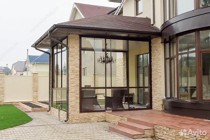 Входная группа с дверью Алюминий в рассрочку в дом