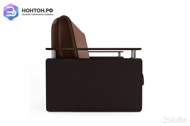 Диван аккордеон Шарк коричневый