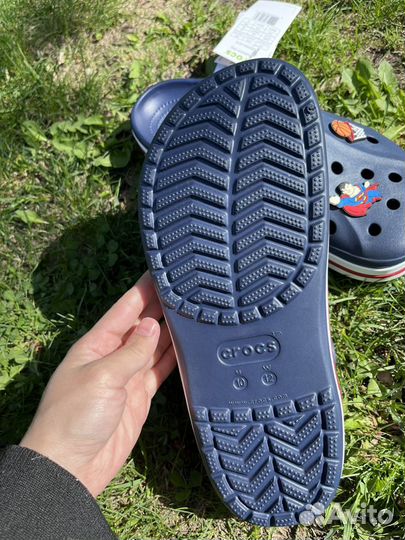 Crocs сабо мужские синие