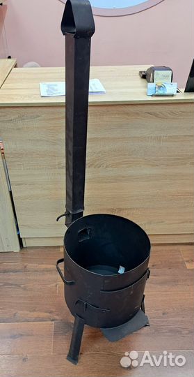 Печь под казан 8-10 литров с трубой и дверцей