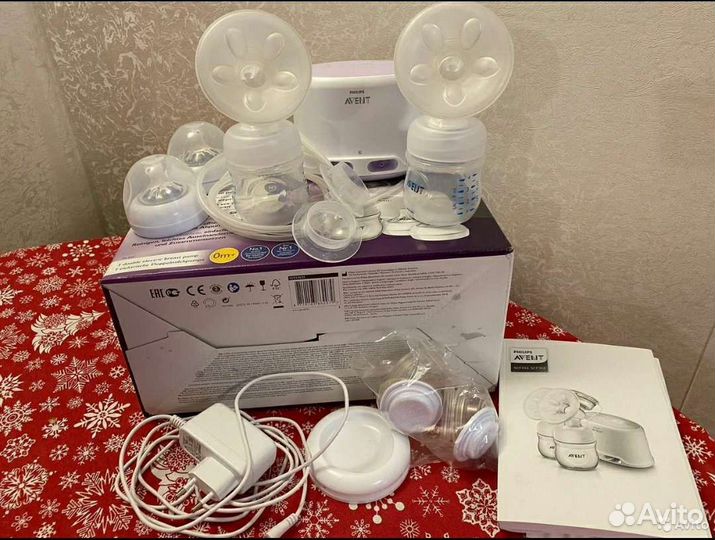 Молокоотсос электрический двойной avent(как новый)