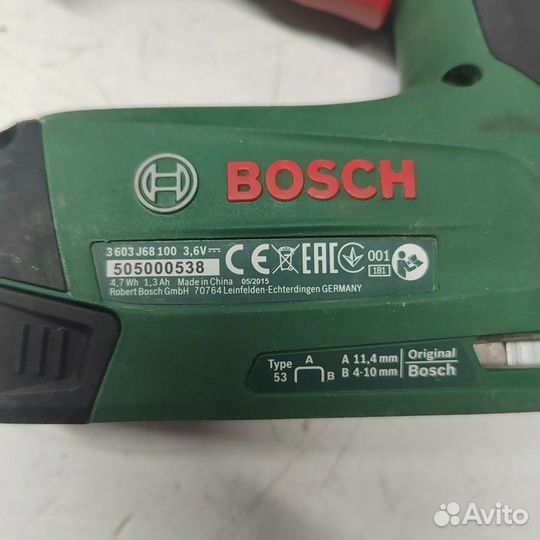 Строительный степлер Bosch PTK 3,6 Li (Рассрочка