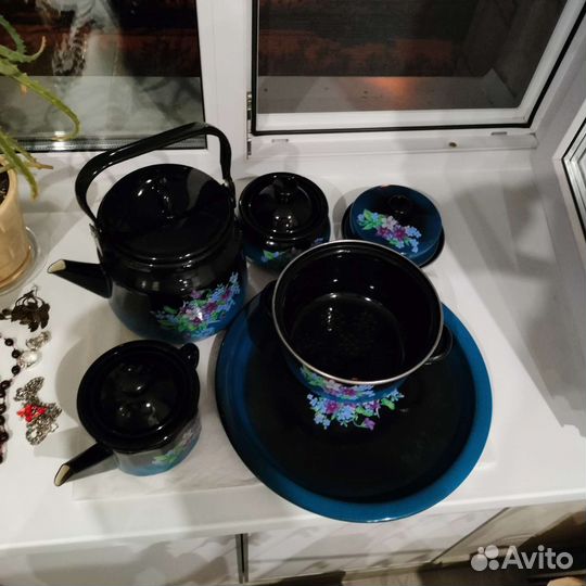 Набор эмалированной посуды СССР