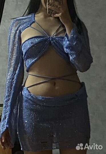 Костюм для пляжа, фотосессии, накидка