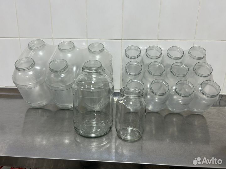 Банка стеклянная 1л; 3л