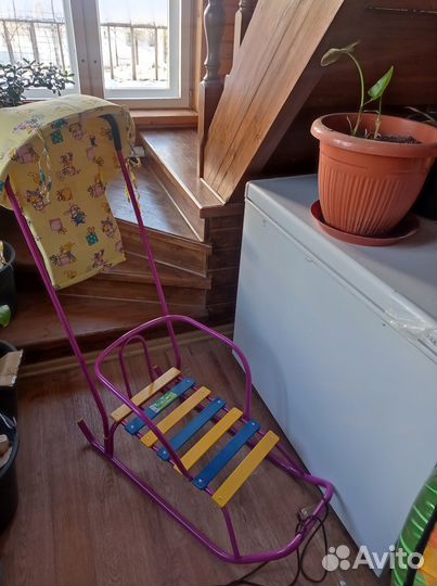 Детские зимние санки