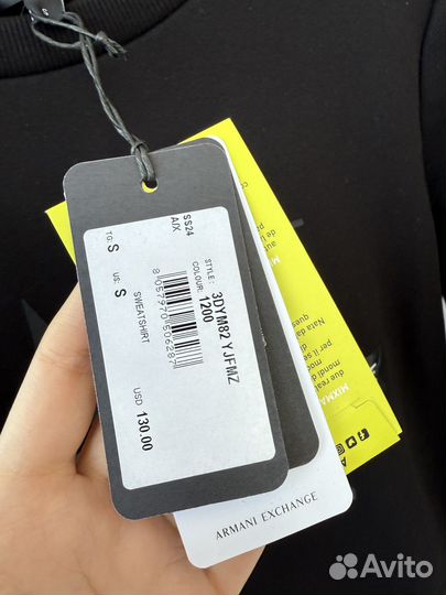 Свитшот Armani exchange S оригинал новый