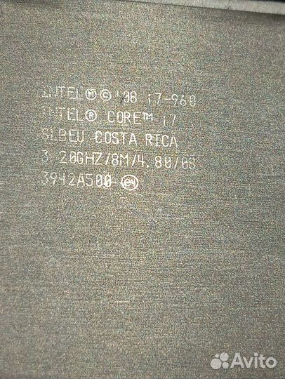 Процессор intel core i7