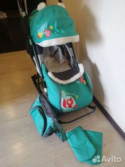 Санки коляска nika