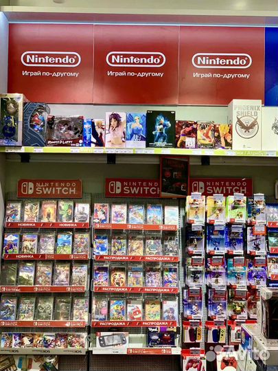 Nintendo Switch Обновленная (PCT) неоновый красный