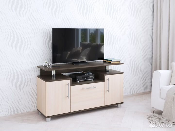 Тумба под тв 003 на 1,2м Венге/Дуб молочный