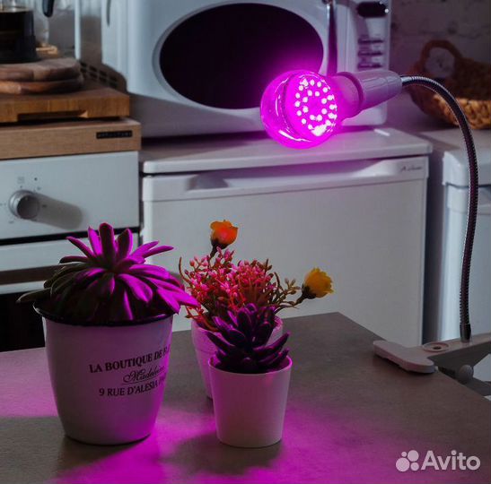 Фитолампа для растений Uniel E27 9 Вт 250 Лм