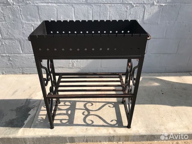 Мангал № 0097/3 с дровницей хол.ковка