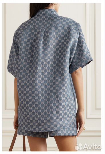 Ткань деним двусторонний Gucci