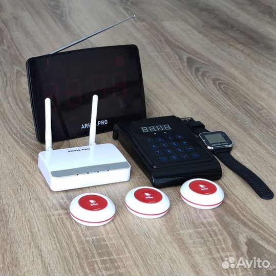 Кнопка Премиум вызов персонала, часы, табло и др