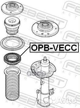 Подшипник опоры амортизатора opel vectra C/astr