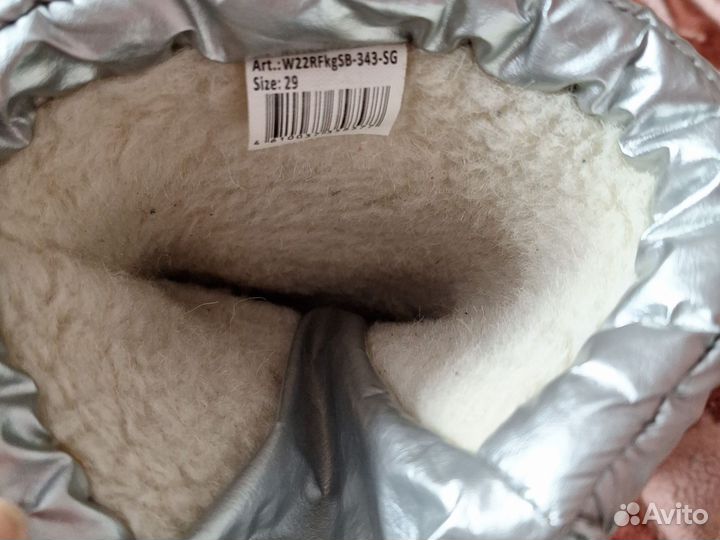 Сапоги зимние на девочку 29