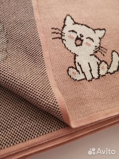 Вязанный плед детский