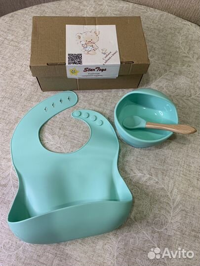 Набор Для Кормления Силиконовый / Посуда / Новый
