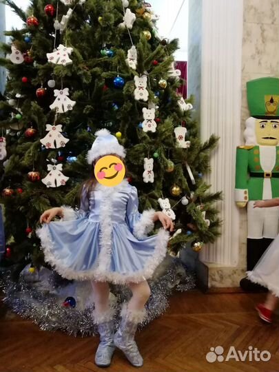 Костюм снегурочки, сшит на заказ