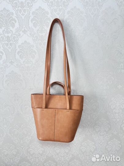 Cумка zara натуральная кожа