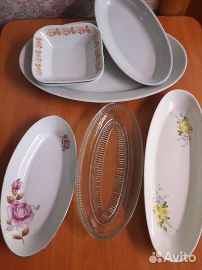 Посуда времен СССР салатники, селёдочницы