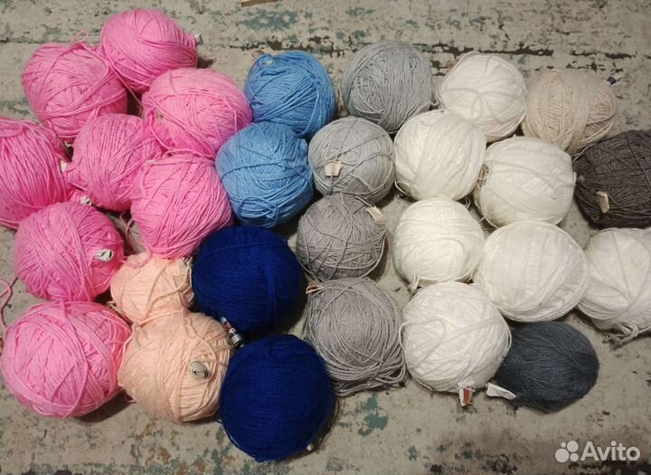 Пряжа акрил, полушерсть