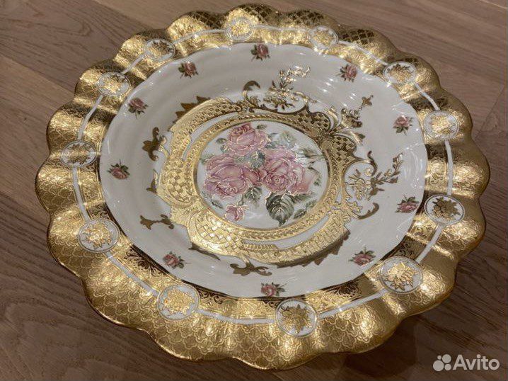 Ваза / блюдо / фруктовница на ножке, Lefard