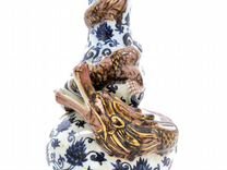 Китайская ваза с драконом, Китай, фарфор, Дракон