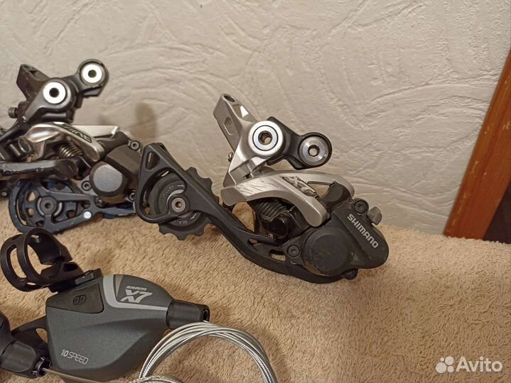 Задние переключатели и манетки - shimano, sram