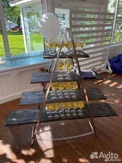 Барная стойка и стеллаж из нерж. стали (Аренда)