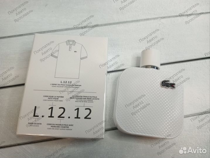 Lacoste l.12.12 blanc eau de parfum 100 мл