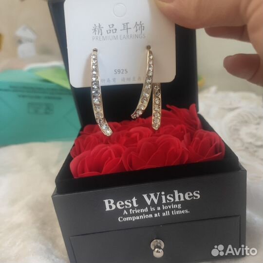 Серьги серебро 925
