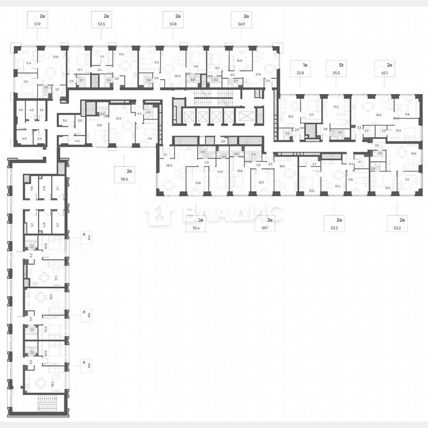 1-к. квартира, 35,8 м², 3/42 эт.