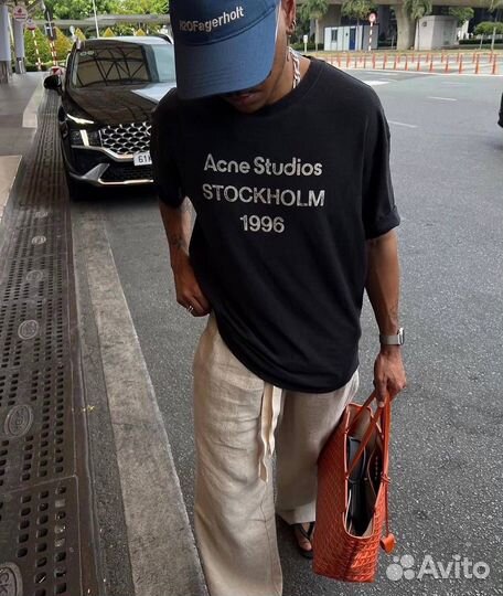 Acne studios футболка oversize (хит 2025)