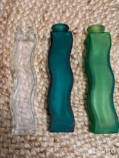 Набор вазы Икеа фигурные зеленые