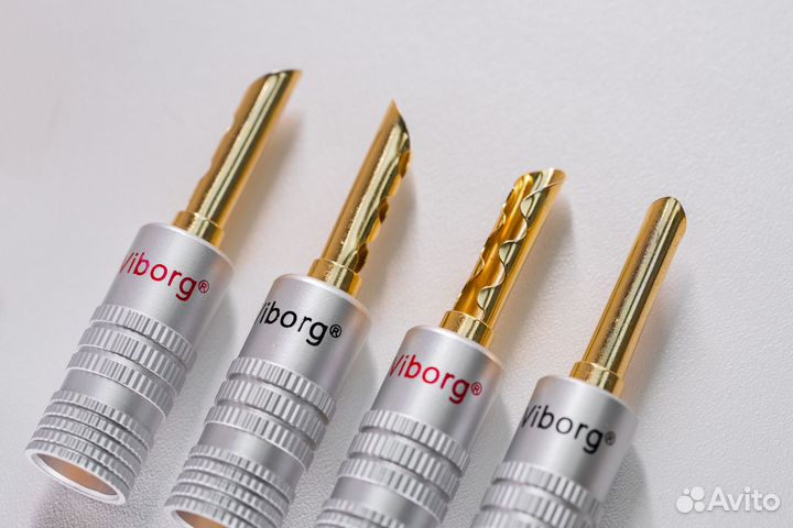 Разъёмы для акустического кабеля банан 8шт