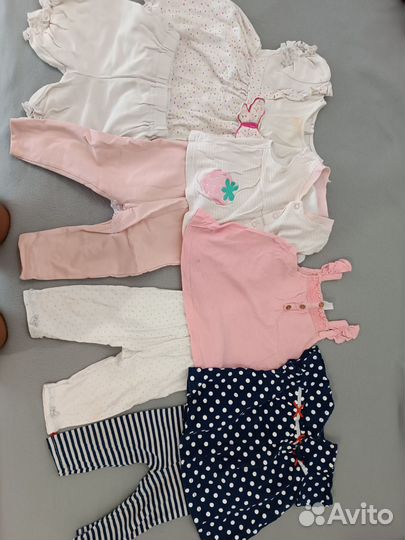 Пакет вещей и обуви 74-80 на девочку