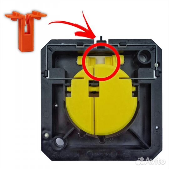 8050.390107 улучшенная клипса монтажного комплекта