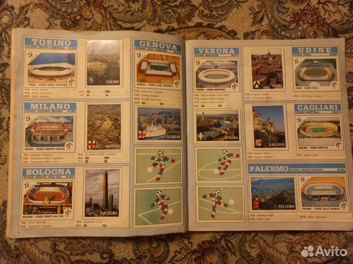 Альбом с наклейками Panini Italia 90 СССР бурда