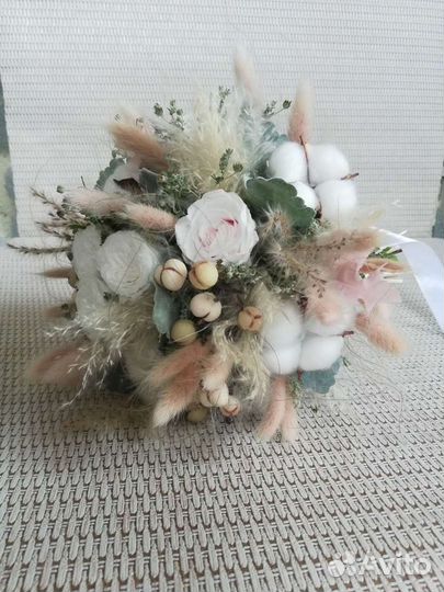 Букет цветов из сухоцветов