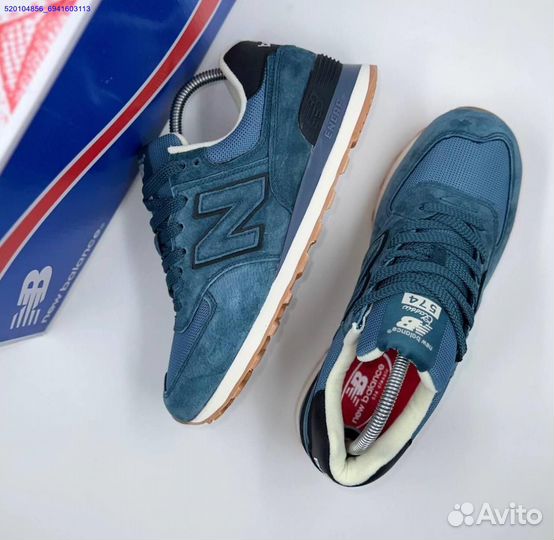 Кроссовки New Balance 574 Blue (Арт.56427)