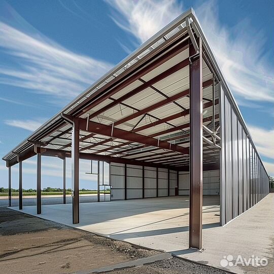 Металлоконструкции фермы для Ангара тип В 10x20 Кр Строительство только от 700 квадратных метров