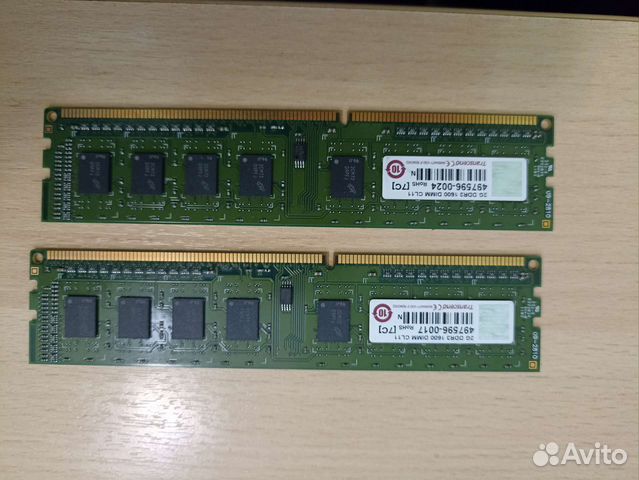 Оперативная память Transcend DDR3-1600 2x2GB