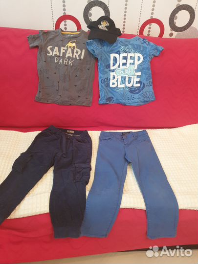 Детские вещи для мальчика пакетом 110см